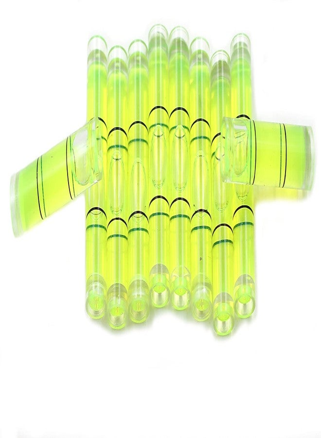 Chiloskit 10 Pcs Mini Bubble Level Tool, Cylindrical Plastic Bubble Spirit Level Vials for TV Picture Frame Hanging Layout Tool, 1.4inch - Image 3
